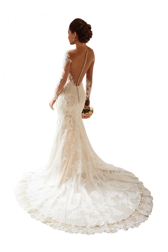 Achetez Ivoire Sirène Dentelle Robes de mariée