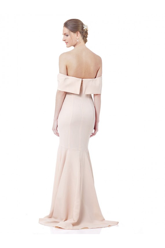 Achetez Sirène Épaule Dénudée Col Haut Crêpe Stretch Longue Formelles Robes demoiselle d'honneur / Robes de soirée / Robes de bal